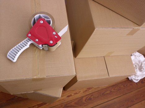 Organized storage space for boxes and furniture in Childshill